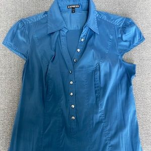 Blue blouse from express size L.